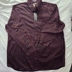 NWT Protocol Striped Easy Care Dress Shirt | XXL (18.5 35/36)